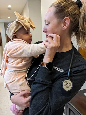 nurse with baby