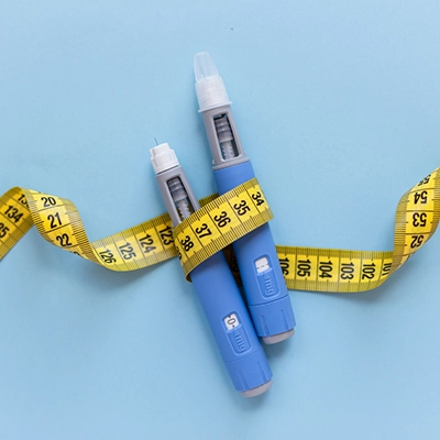 Semaglutide Injection Pens with Measuring Tape. Weight Management Service Picture